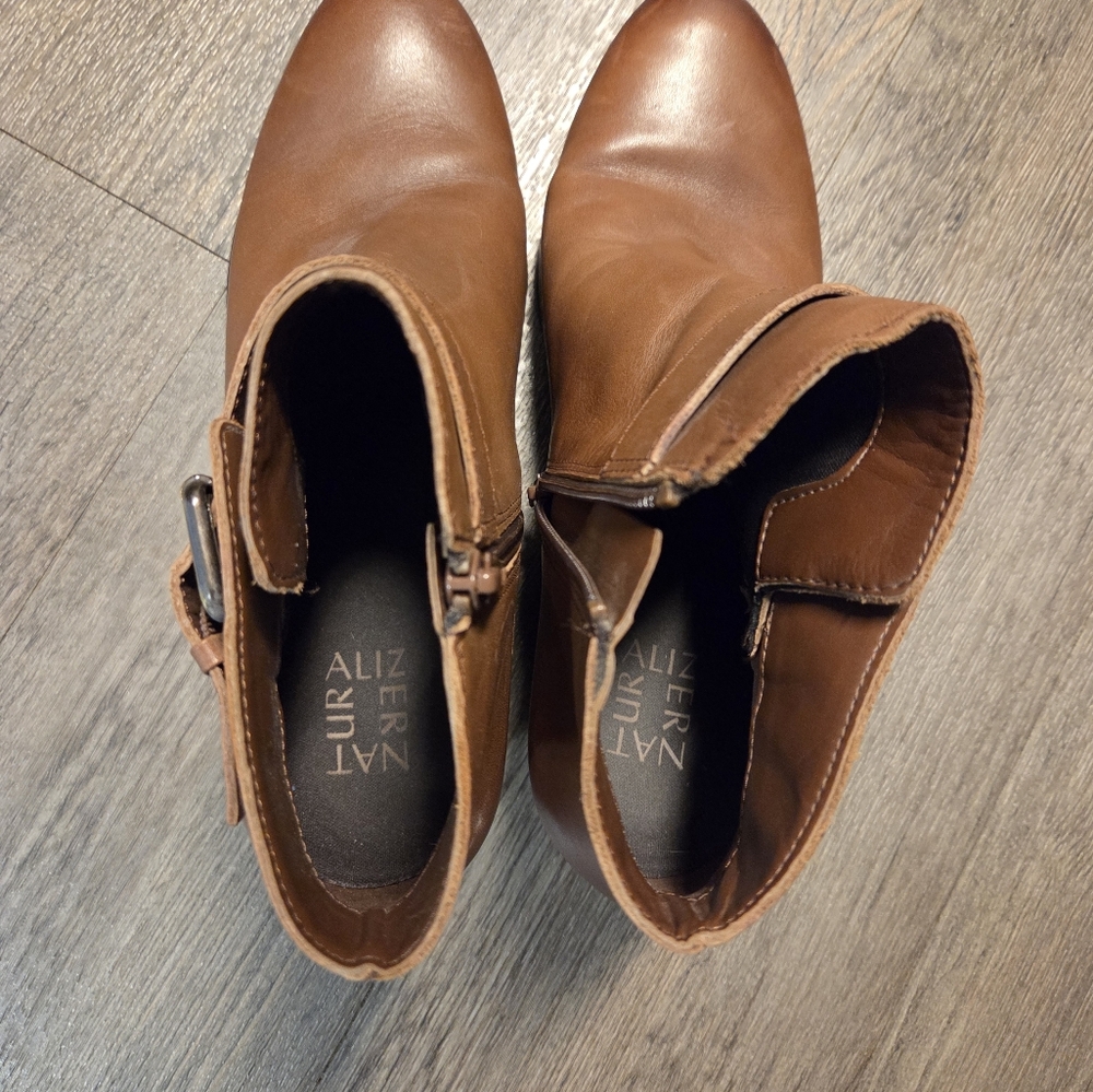 Naturalizer • Brown Leather Booties - Picture 7 of 11